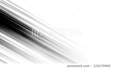 Diagonal monochrome speed line background 128270909