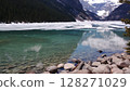 Thawing ice reveals clear lake 128271029