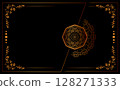 invitation card design mandala ornament background 128271333