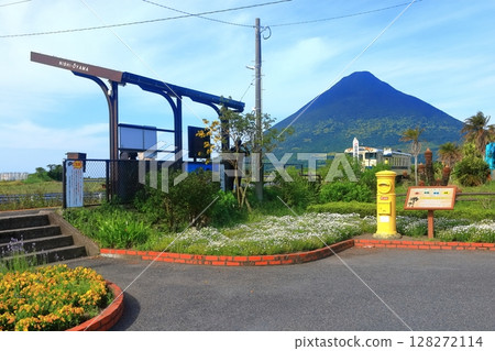 【鹿兒島縣】薩摩開聞岳和日本最南端的車站（薩摩富士站和西大山站） 128272114