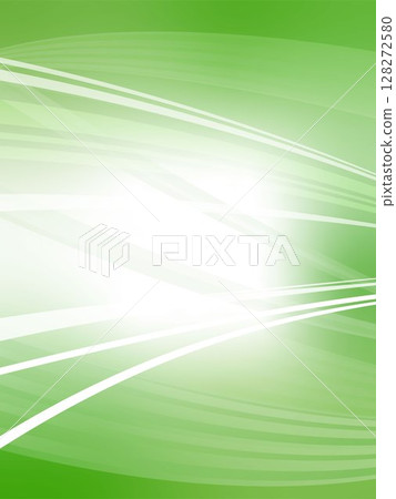 Refreshing wave line abstract background material_light green 128272580