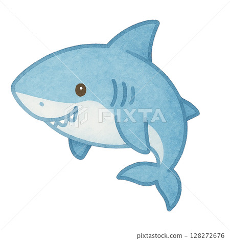 [Sea creatures] Shark illustration 128272676