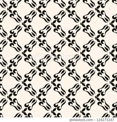 Timeless black and white ornate floral seamless pattern. Perfect for textiles, digital paper, packaging, and branding. Commercial license ready. Timeless black and white ornate floral seamless pattern. Perfect for textiles, digital paper, packaging, and branding. Commercial license ready. 128273287