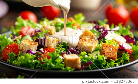 vegetable salad	 128273363