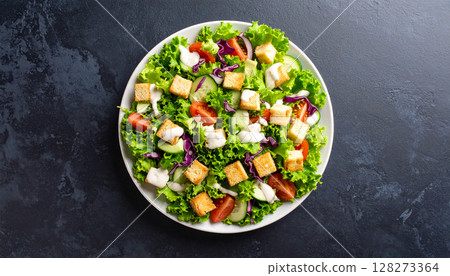 蔬菜沙拉	 128273364