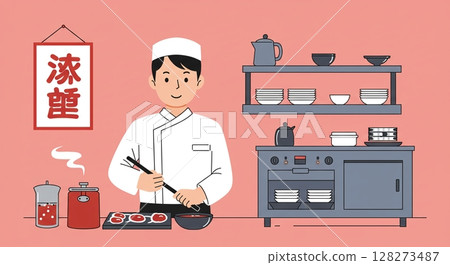 中式烹飪:廚師掌控火候和鍋具的技巧 中式烹飪:廚師掌控火候和鍋具的技巧 128273487