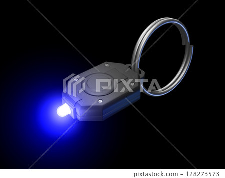 迷你燈、鑰匙燈、手電筒、LED燈、迷你閃光燈、黑色背景 迷你燈、鑰匙燈、手電筒、LED燈、迷你閃光燈、黑色背景 128273573