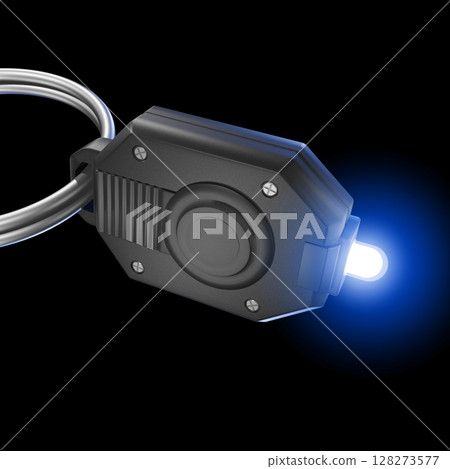 迷你燈、鑰匙燈、手電筒、LED燈、迷你閃光燈、黑色背景 迷你燈、鑰匙燈、手電筒、LED燈、迷你閃光燈、黑色背景 128273577