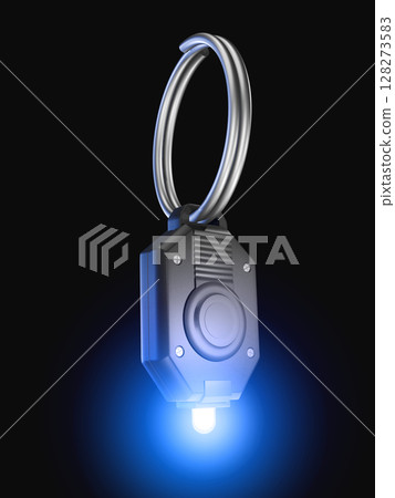 Mini light, key light, flashlight, LED light, Mini flash light, black background 128273583