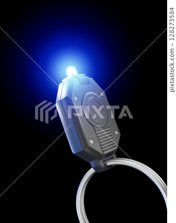 迷你燈、鑰匙燈、手電筒、LED燈、迷你閃光燈、黑色背景 迷你燈、鑰匙燈、手電筒、LED燈、迷你閃光燈、黑色背景 128273584