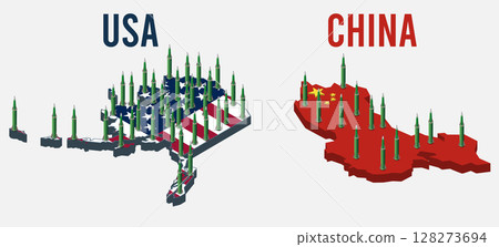 Comparing China's strategic rocket forces against American nuclear missile attacks. 128273694