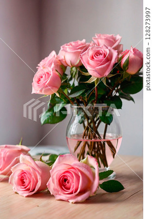 macro photo pink roses macro photo pink roses 128273997