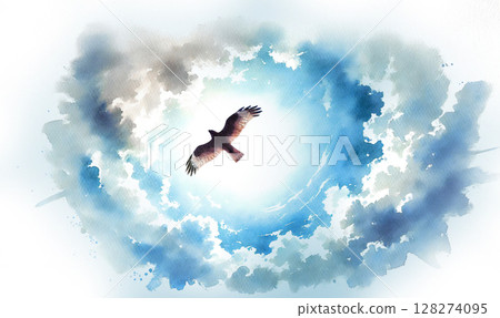 在天空中跳舞 128274095