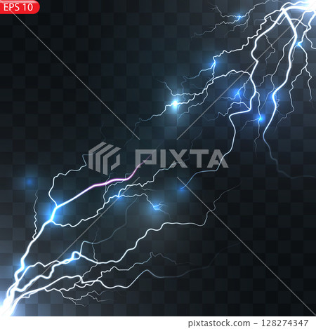 The effect of lightning and lighting 128274347