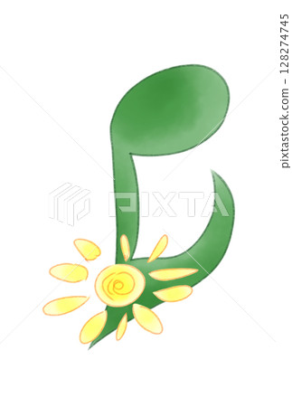 Musical note with sun Musical note with sun 128274745
