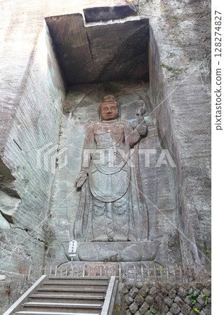 [千葉縣] 能古切山日本寺的百尺觀音 128274827
