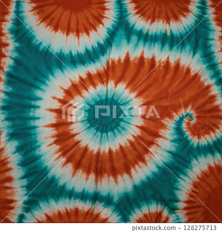 Tie-dyed fabric 128275713