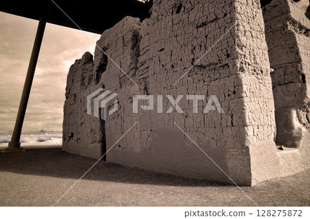 Casa Grande National Monument Infrared Sepia Tone 128275872