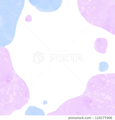 美麗的水彩紫色圓點背景素材 美麗的水彩紫色圓點背景素材 128275906