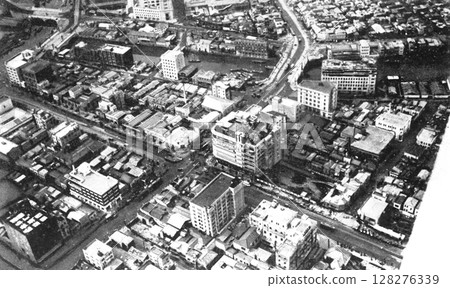 老照片：1931-1933年，東京日本橋白木屋地區的空拍照片 128276339