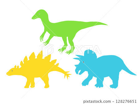 3種簡單的恐龍 3種簡單的恐龍 128276651