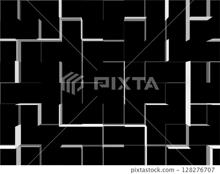抽象圖案背景、迷宮圖案、幾何圖案 128276707