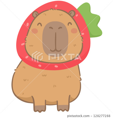 Cute capybara  128277288