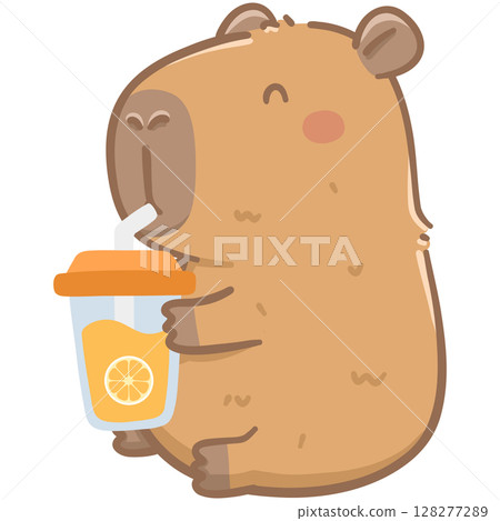 Cute capybara  128277289