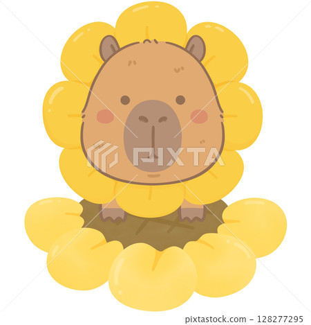 Cute capybara  128277295