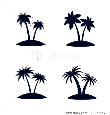 Tropical Palm Trees 128277478