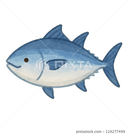 [海洋生物]鮪魚插畫 128277499