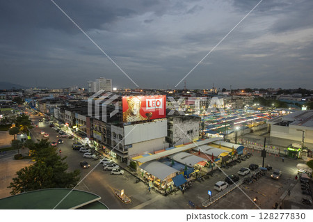 THAILAND RAYONG CITY NIGHT BAZAAR MARKET THAILAND RAYONG CITY NIGHT BAZAAR MARKET 128277830
