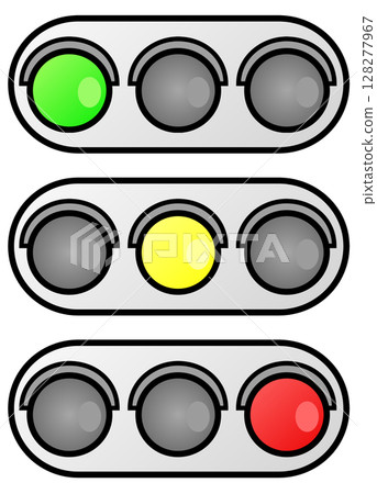 Illustration of traffic lights that provide regulations and guidance on roads to help prevent traffic accidents Illustration of traffic lights that provide regulations and guidance on roads to help prevent traffic accidents 128277967