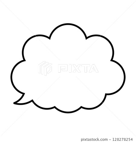 簡單的語音氣泡圖-蓬鬆 128278254