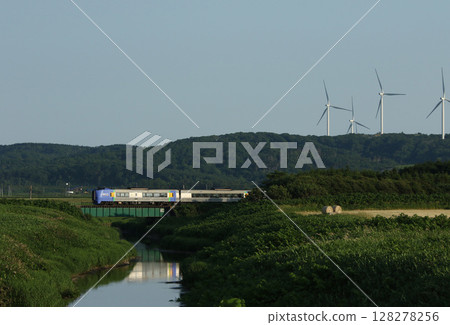 特快Sarobetsu在綠色中運行特快Sarobetsu大豆主線 特快Sarobetsu在綠色中運行特快Sarobetsu大豆主線 128278256