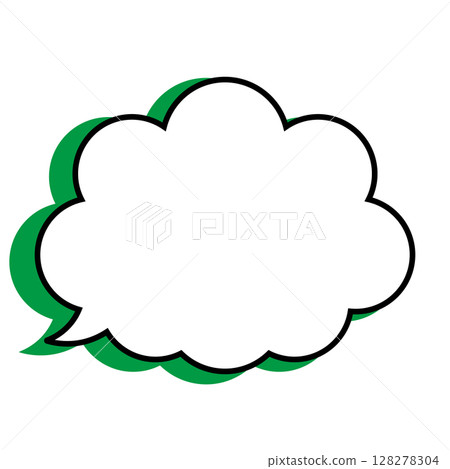 簡單的語音氣泡圖-蓬鬆 128278304