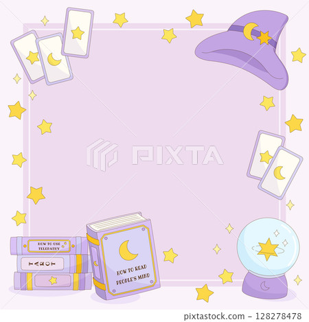 magic fortune-telling witch frame 1 128278478
