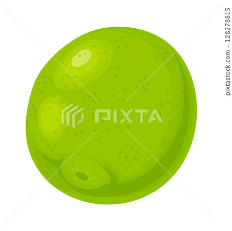 Close up of a whole lime, highlighting its vibrant green color, textured skin, and characteristic dimples, creating a visually appealing representation of this citrus fruit 128278815