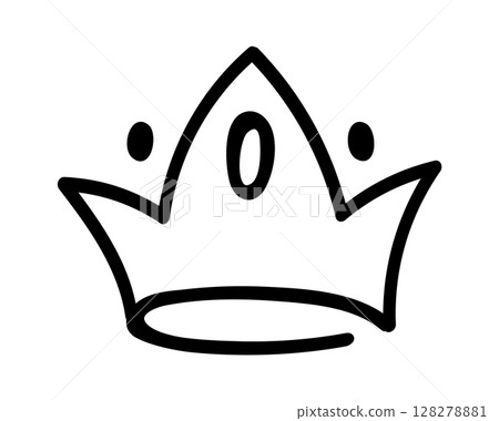 Simple, hand drawn crown representing royalty, power, and authority, created with a continuous line for a minimalist and elegant design, suitable for various design projects Simple, hand drawn crown representing royalty, power, and authority, created with a continuous line for a minimalist and elegant design, suitable for various design projects 128278881