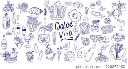 cute seamless pattern with pitcher of milk cute seamless pattern with pitcher of milk 128279482