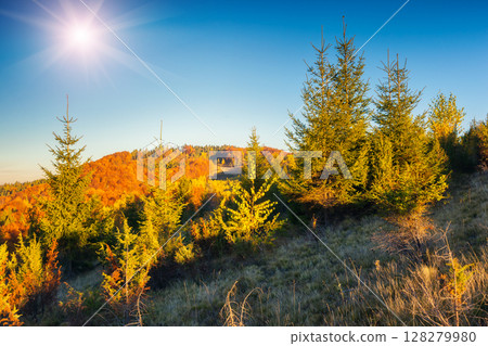 colored autumn mountains colored autumn mountains 128279980
