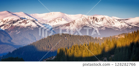 sunny day is in mountain landscape sunny day is in mountain landscape 128282766