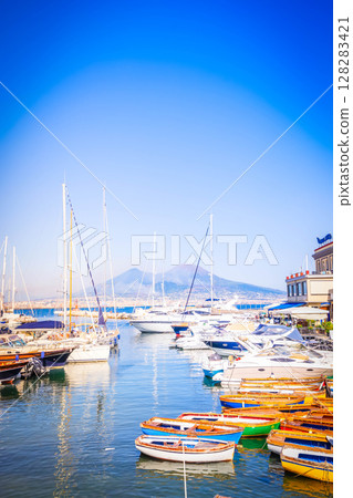Naples and Vesuvius volcano, Italy Naples and Vesuvius volcano, Italy 128283421