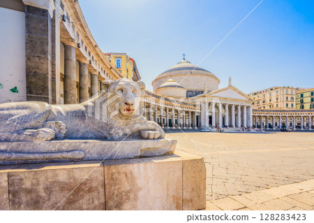 Piazza del Plebiscito, Naples Italy Piazza del Plebiscito, Naples Italy 128283423