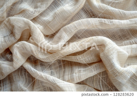 vintage white cloth textured background 128283620