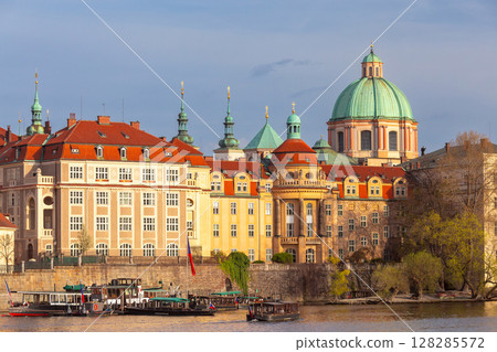 Dome of Saint Francis of Assisi in Prague, Czech Republic 128285572