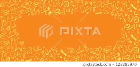 Vector background. Pattern of various icons 128285970
