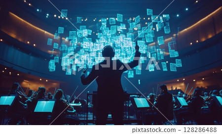 The Future Orchestra of Digital Music Scores Conducted by AI 128286488