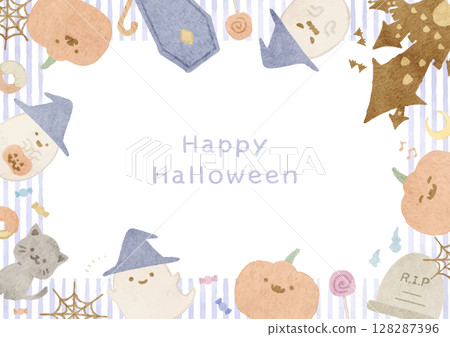 溫馨的萬聖節相框 128287396