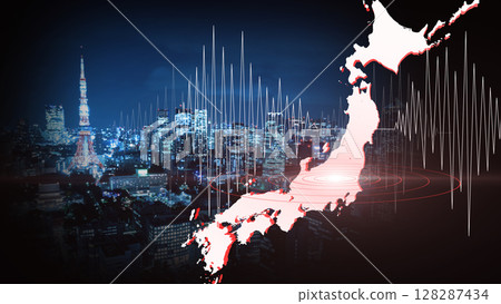 涵蓋日本地震資料的現代災害地圖 128287434